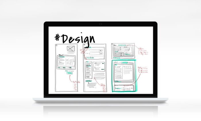 website footer mockup